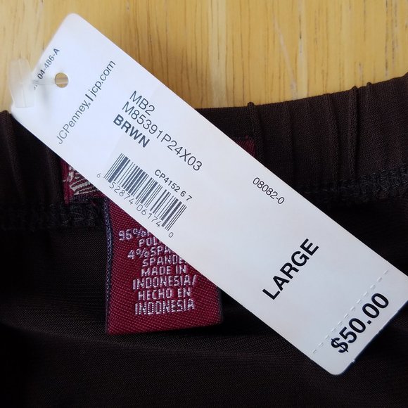 NWT Miss Bisou Large Green and Brown Sleeveless Dress - Picture 8 of 13